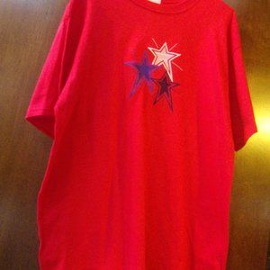 M & C Sportswear Patriotic Tee Large NWT